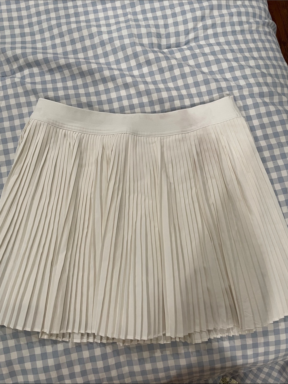 Classic White Pleated Active Skirt